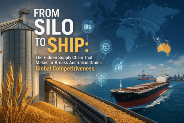from silo to ship grain transport
